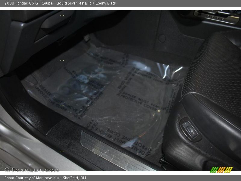 Liquid Silver Metallic / Ebony Black 2008 Pontiac G6 GT Coupe