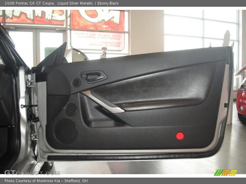 Liquid Silver Metallic / Ebony Black 2008 Pontiac G6 GT Coupe
