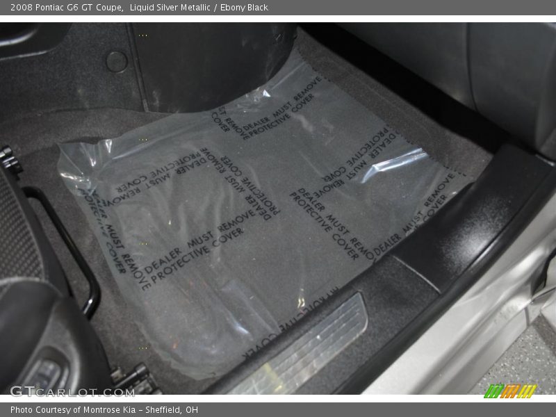 Liquid Silver Metallic / Ebony Black 2008 Pontiac G6 GT Coupe