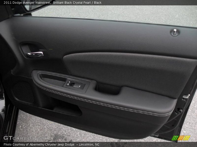Brilliant Black Crystal Pearl / Black 2011 Dodge Avenger Mainstreet