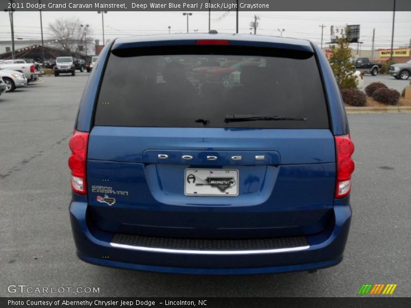 Deep Water Blue Pearl / Black/Light Graystone 2011 Dodge Grand Caravan Mainstreet