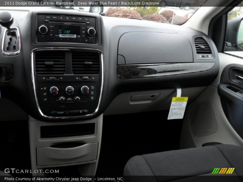 Deep Water Blue Pearl / Black/Light Graystone 2011 Dodge Grand Caravan Mainstreet