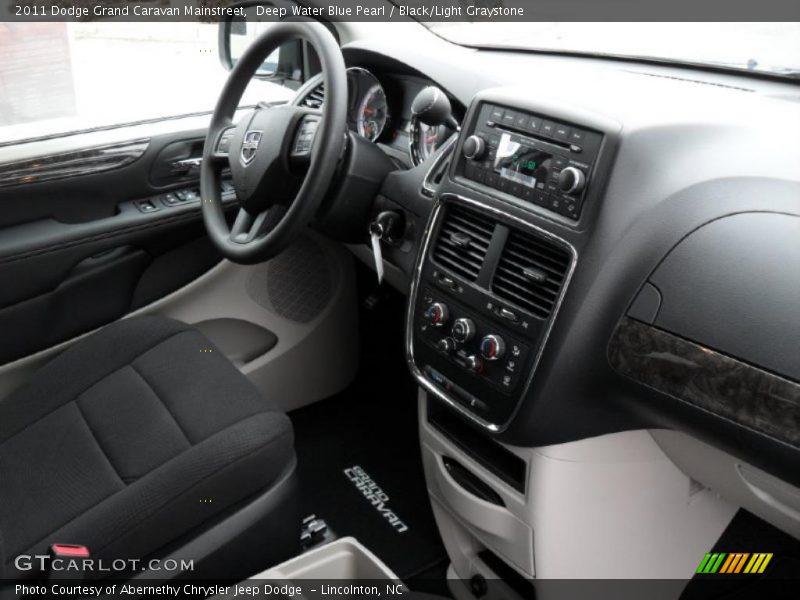 Deep Water Blue Pearl / Black/Light Graystone 2011 Dodge Grand Caravan Mainstreet