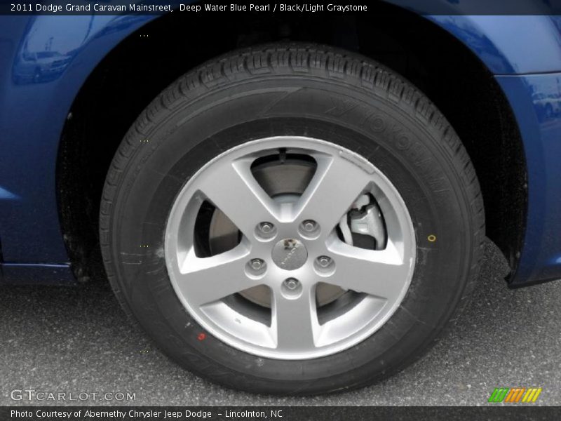 Deep Water Blue Pearl / Black/Light Graystone 2011 Dodge Grand Caravan Mainstreet