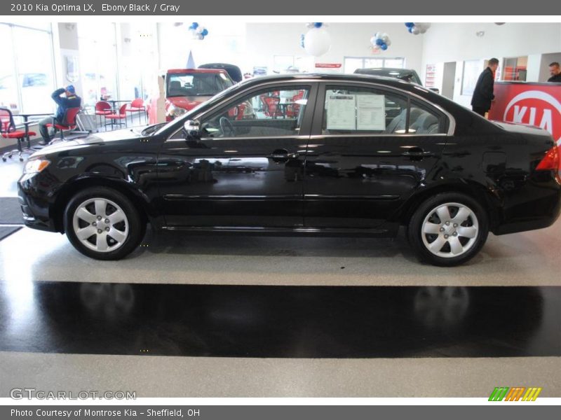 Ebony Black / Gray 2010 Kia Optima LX