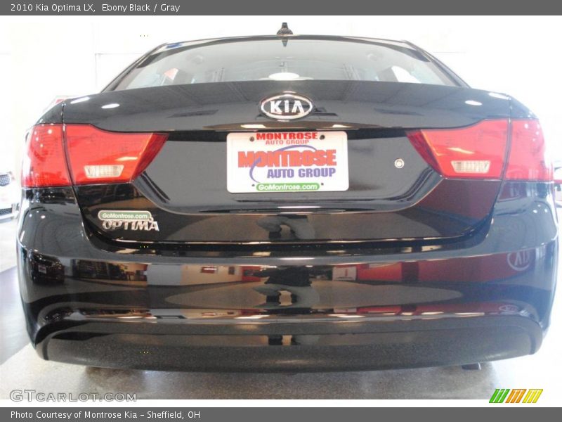 Ebony Black / Gray 2010 Kia Optima LX