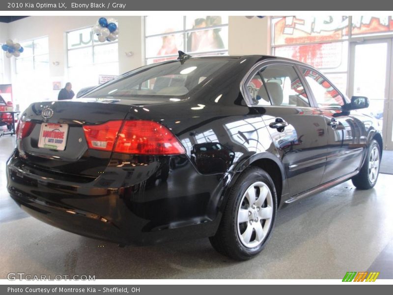 Ebony Black / Gray 2010 Kia Optima LX