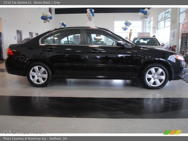 Ebony Black / Gray 2010 Kia Optima LX