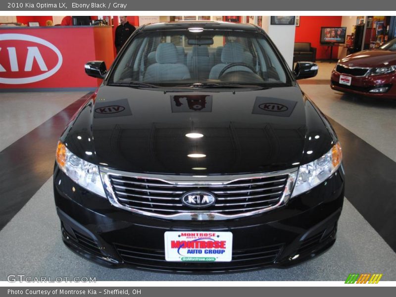 Ebony Black / Gray 2010 Kia Optima LX