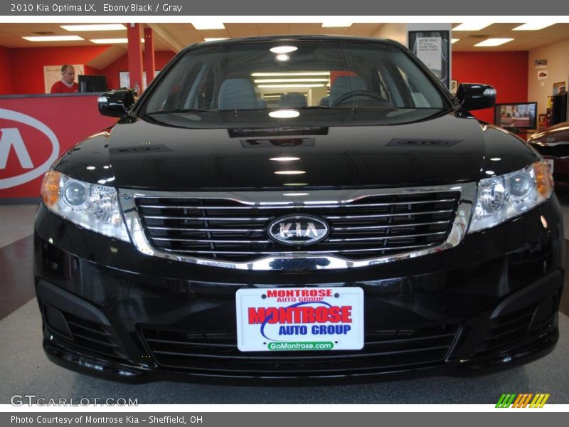 Ebony Black / Gray 2010 Kia Optima LX