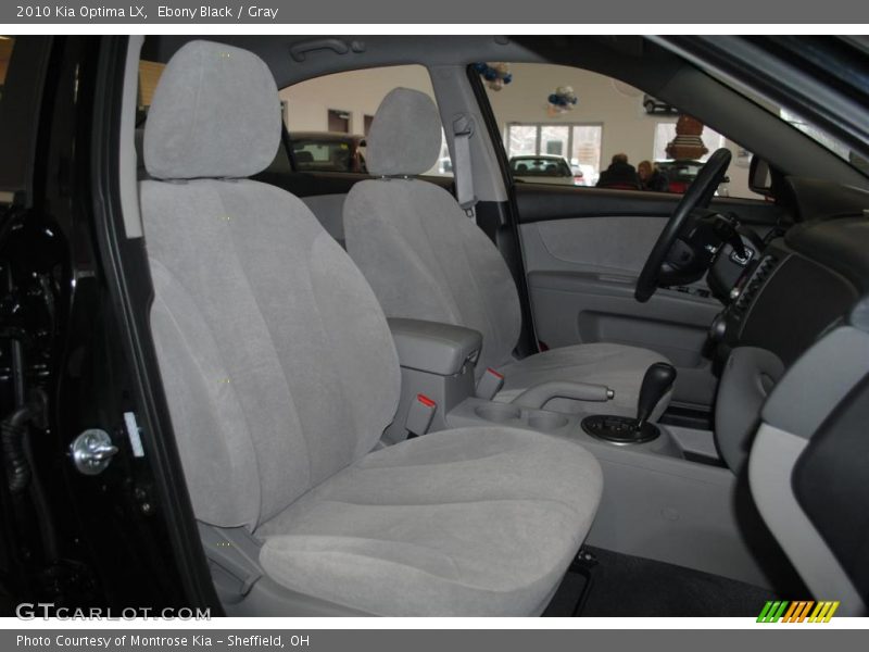 Ebony Black / Gray 2010 Kia Optima LX