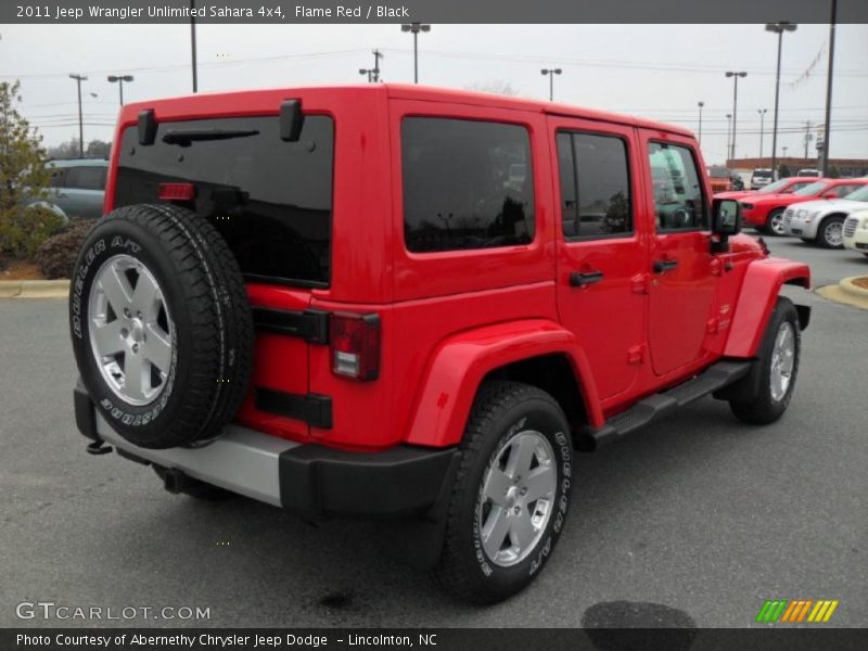 Flame Red / Black 2011 Jeep Wrangler Unlimited Sahara 4x4