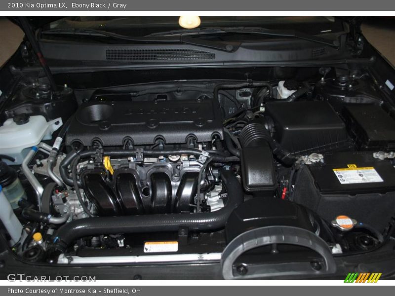 Ebony Black / Gray 2010 Kia Optima LX