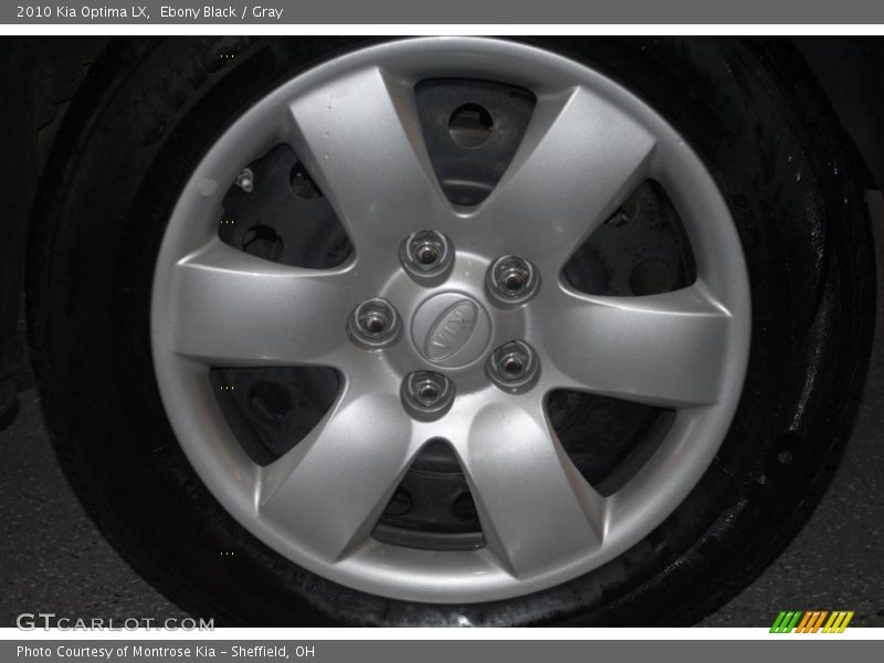Ebony Black / Gray 2010 Kia Optima LX