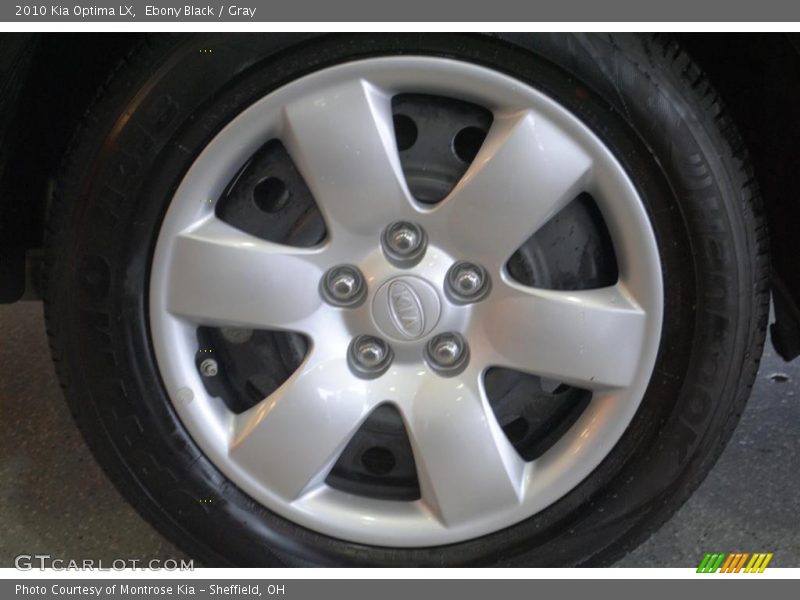 Ebony Black / Gray 2010 Kia Optima LX