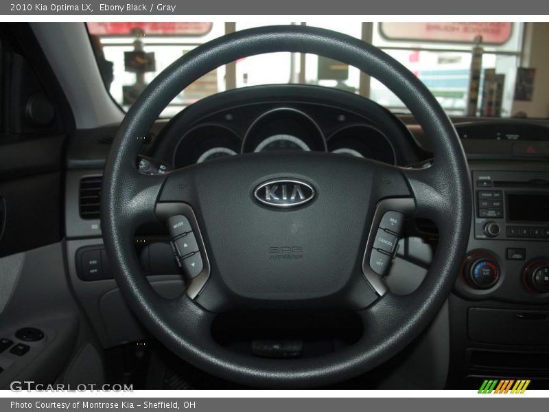Ebony Black / Gray 2010 Kia Optima LX