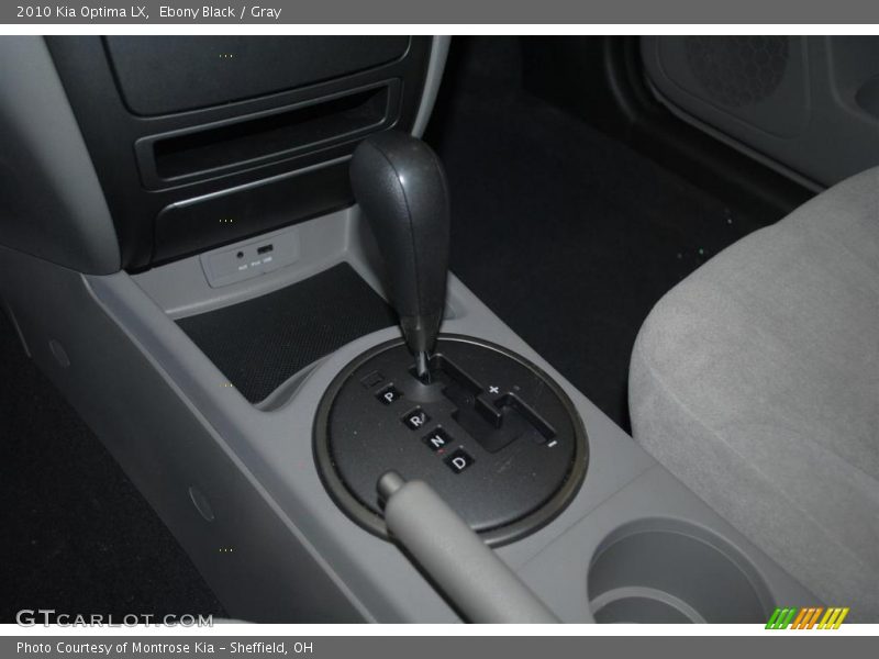 Ebony Black / Gray 2010 Kia Optima LX