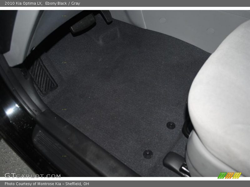 Ebony Black / Gray 2010 Kia Optima LX