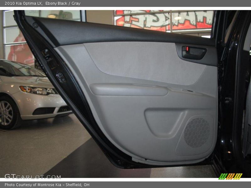 Ebony Black / Gray 2010 Kia Optima LX