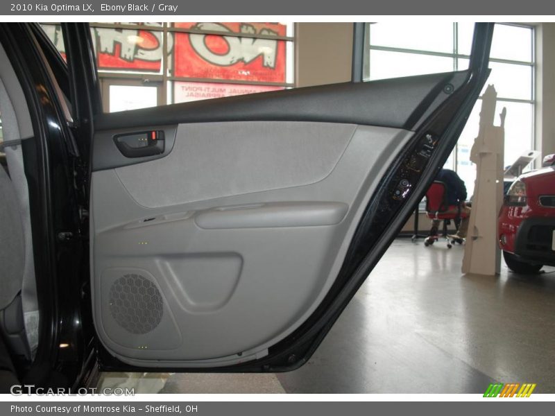 Ebony Black / Gray 2010 Kia Optima LX
