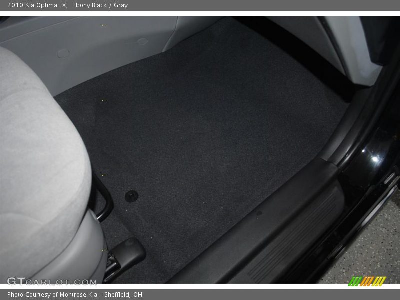 Ebony Black / Gray 2010 Kia Optima LX