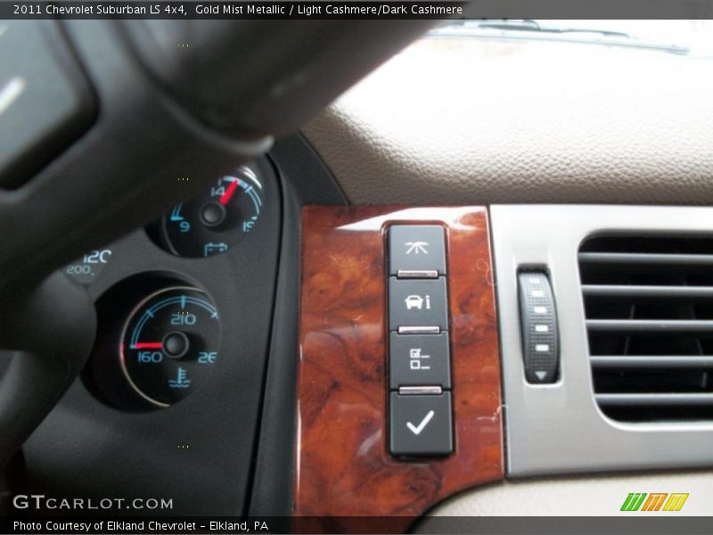 Controls of 2011 Suburban LS 4x4
