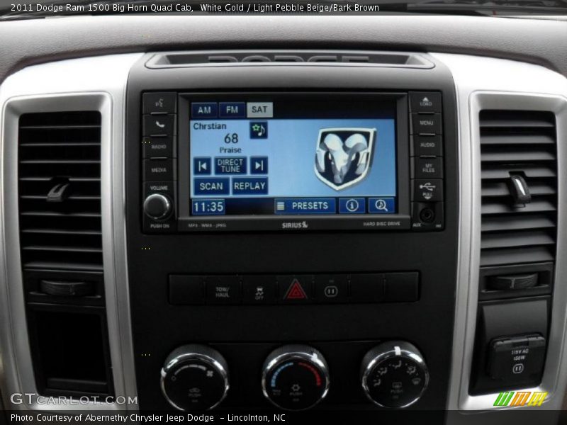 White Gold / Light Pebble Beige/Bark Brown 2011 Dodge Ram 1500 Big Horn Quad Cab