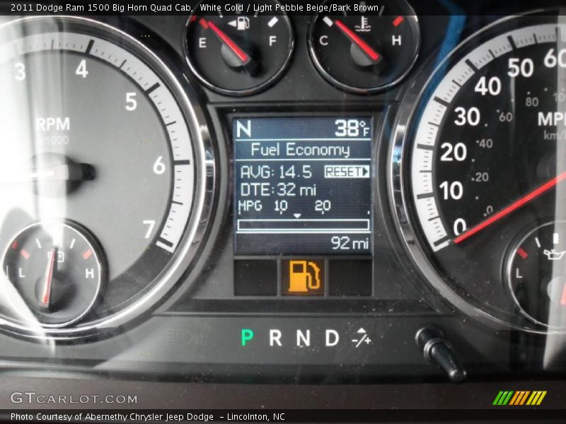 White Gold / Light Pebble Beige/Bark Brown 2011 Dodge Ram 1500 Big Horn Quad Cab