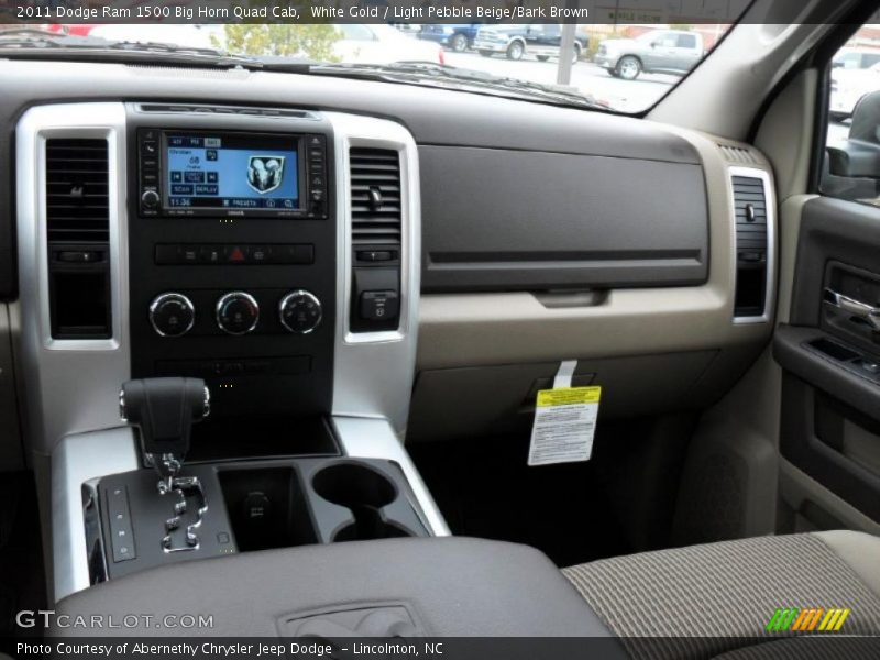 White Gold / Light Pebble Beige/Bark Brown 2011 Dodge Ram 1500 Big Horn Quad Cab