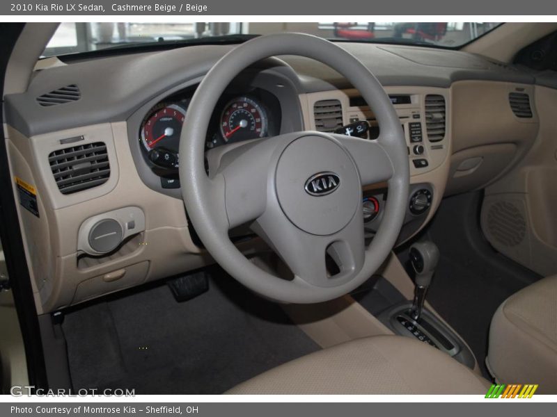 Cashmere Beige / Beige 2010 Kia Rio LX Sedan