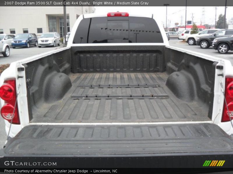 Bright White / Medium Slate Gray 2007 Dodge Ram 3500 SLT Quad Cab 4x4 Dually