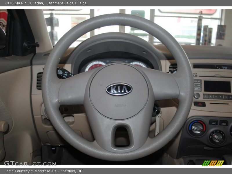 Cashmere Beige / Beige 2010 Kia Rio LX Sedan