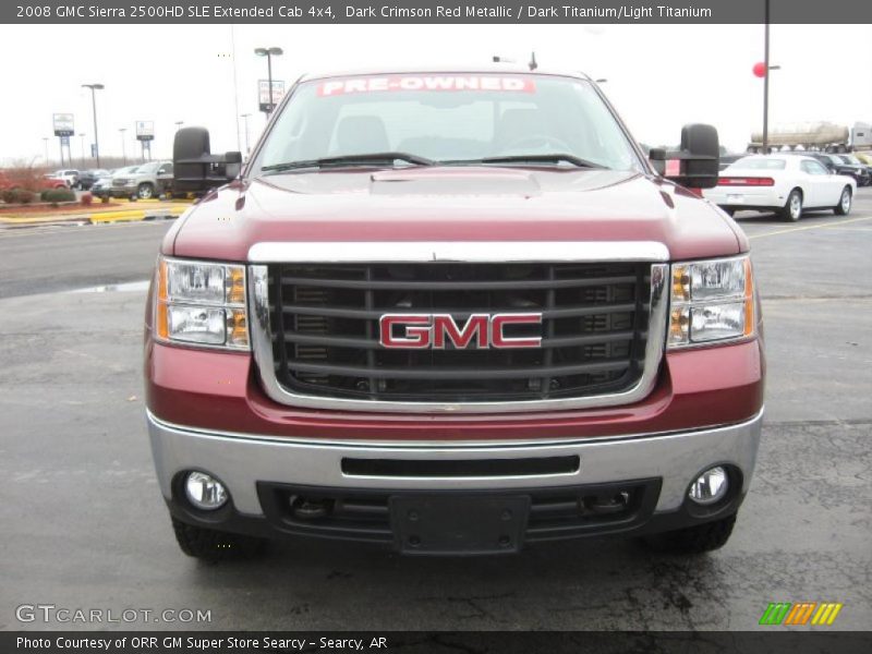 Dark Crimson Red Metallic / Dark Titanium/Light Titanium 2008 GMC Sierra 2500HD SLE Extended Cab 4x4
