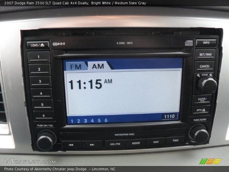 Bright White / Medium Slate Gray 2007 Dodge Ram 3500 SLT Quad Cab 4x4 Dually