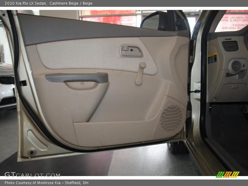 Cashmere Beige / Beige 2010 Kia Rio LX Sedan