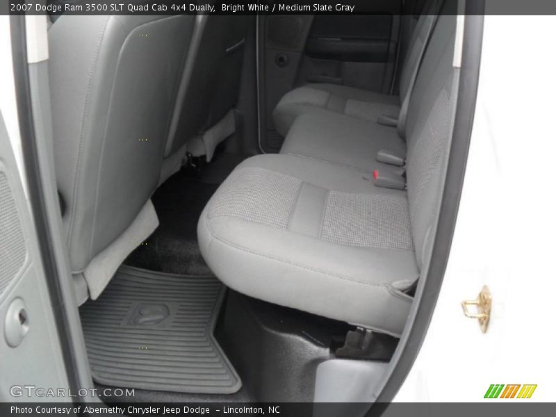 Bright White / Medium Slate Gray 2007 Dodge Ram 3500 SLT Quad Cab 4x4 Dually