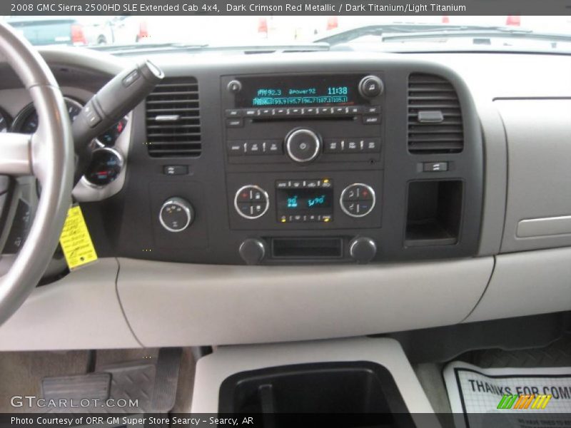 Dark Crimson Red Metallic / Dark Titanium/Light Titanium 2008 GMC Sierra 2500HD SLE Extended Cab 4x4