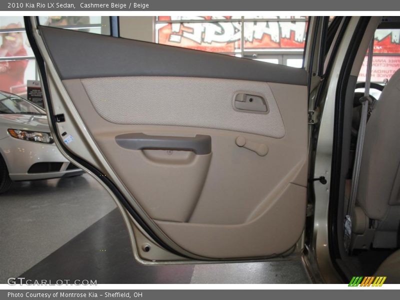 Cashmere Beige / Beige 2010 Kia Rio LX Sedan