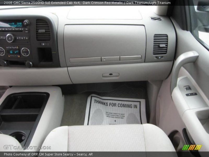 Dark Crimson Red Metallic / Dark Titanium/Light Titanium 2008 GMC Sierra 2500HD SLE Extended Cab 4x4