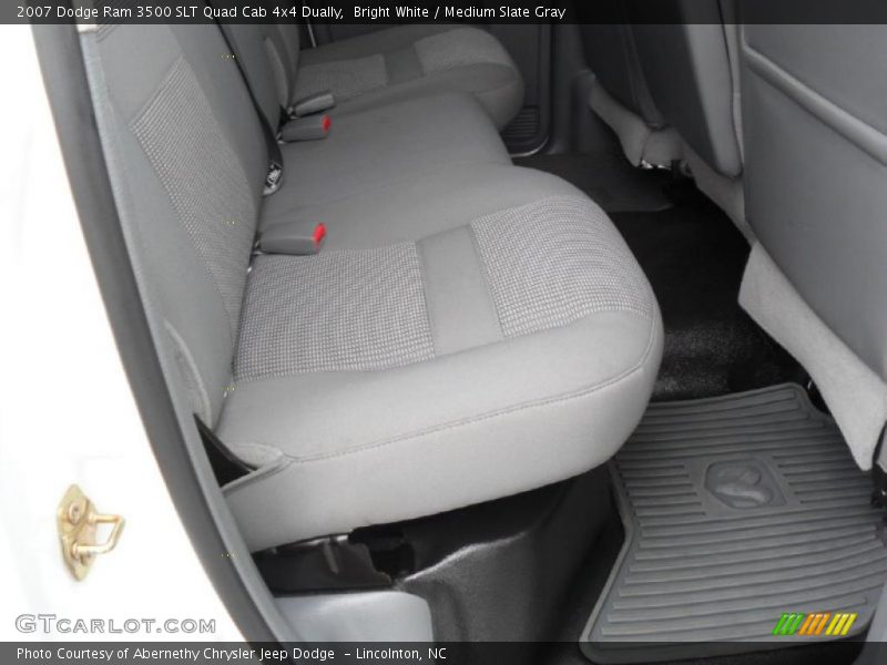 Bright White / Medium Slate Gray 2007 Dodge Ram 3500 SLT Quad Cab 4x4 Dually