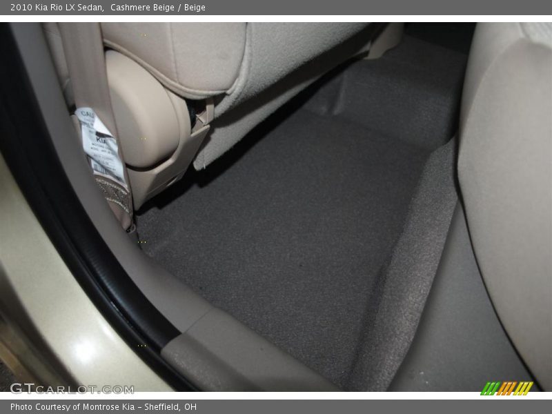 Cashmere Beige / Beige 2010 Kia Rio LX Sedan
