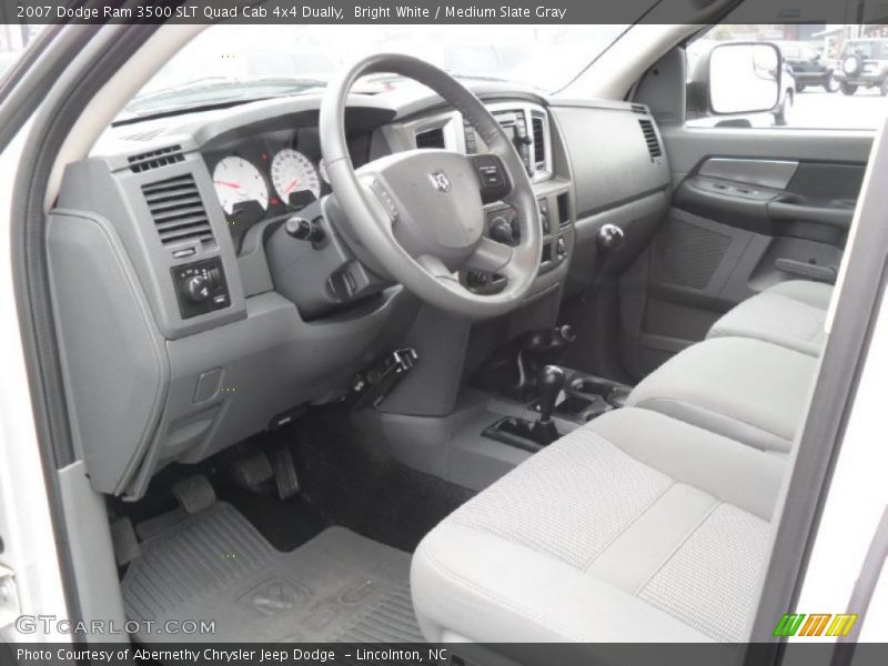 Medium Slate Gray Interior - 2007 Ram 3500 SLT Quad Cab 4x4 Dually 