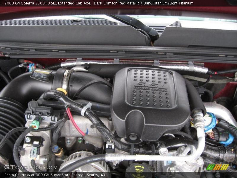Dark Crimson Red Metallic / Dark Titanium/Light Titanium 2008 GMC Sierra 2500HD SLE Extended Cab 4x4