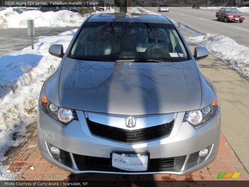 Palladium Metallic / Taupe 2010 Acura TSX Sedan