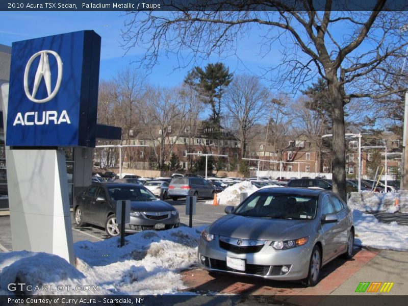 Palladium Metallic / Taupe 2010 Acura TSX Sedan