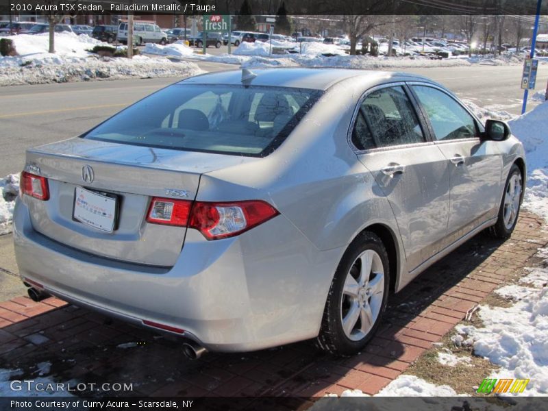 Palladium Metallic / Taupe 2010 Acura TSX Sedan