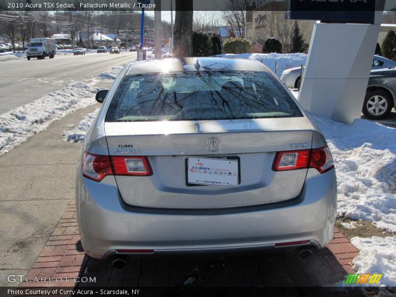 Palladium Metallic / Taupe 2010 Acura TSX Sedan