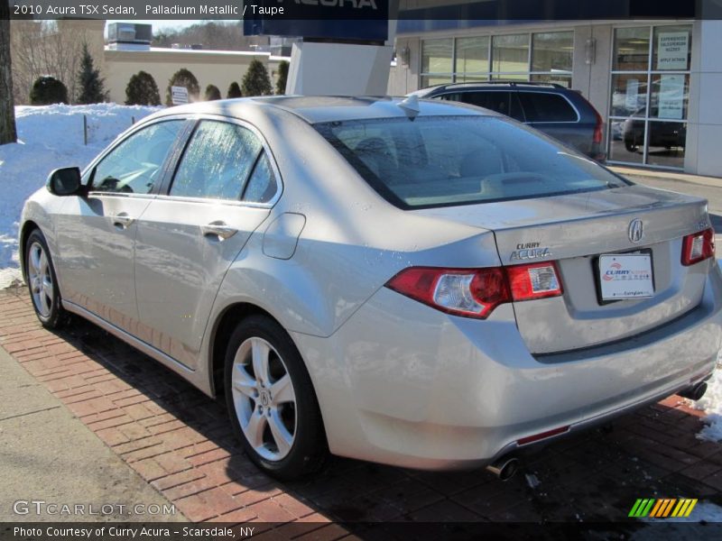 Palladium Metallic / Taupe 2010 Acura TSX Sedan