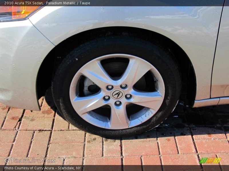 Palladium Metallic / Taupe 2010 Acura TSX Sedan