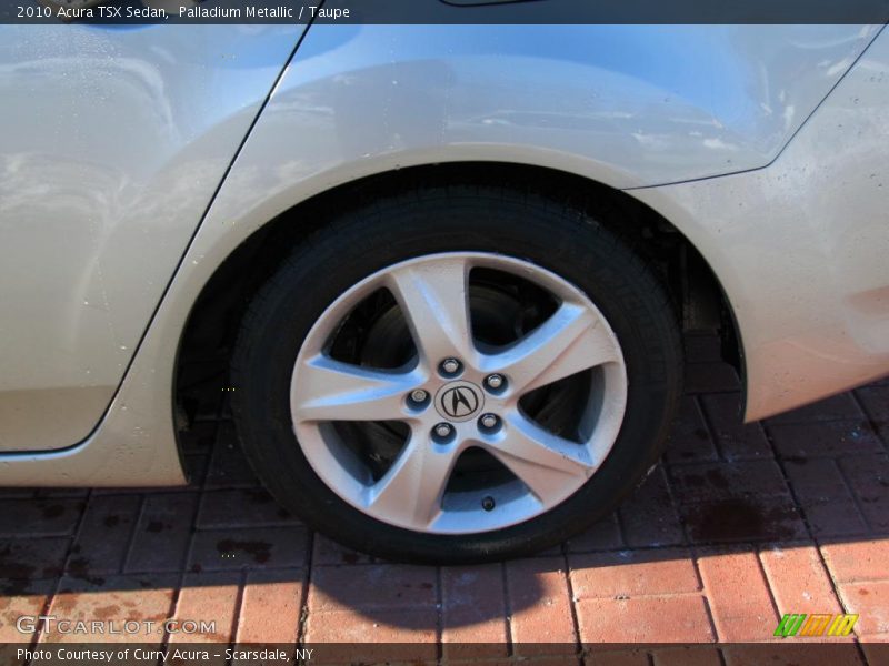 Palladium Metallic / Taupe 2010 Acura TSX Sedan